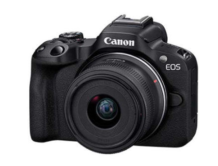 CANON MIRRORLESS CAMERA EOS R50 WITH LENS RF-S 18-45 STM BLACK